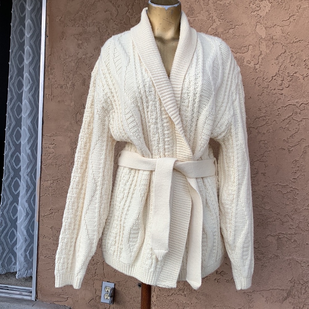 Vintage Chunky Cardigan Sweater - Unisex